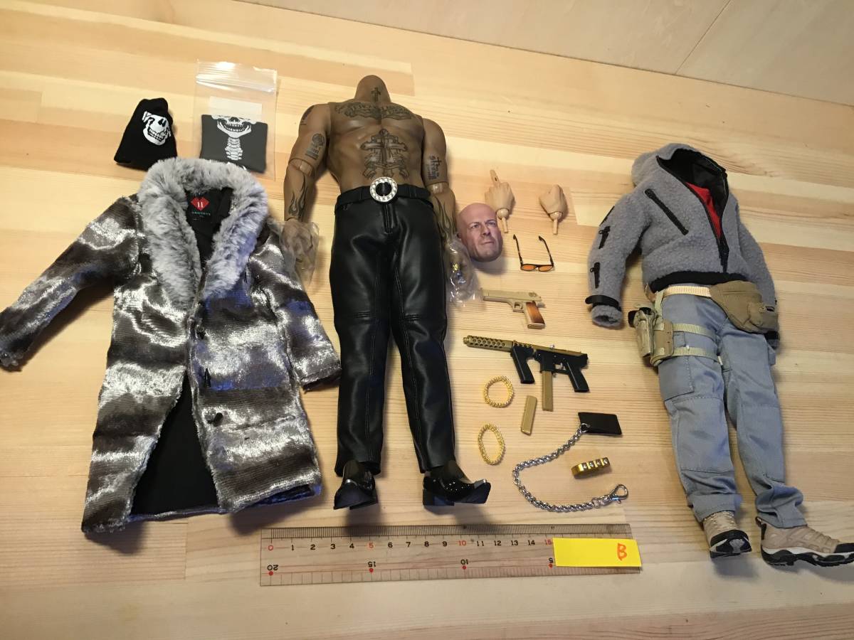 B 1/6　DAM　ギャングスターズ　 キングダム　 DAMTOYS　Gangsters Kingdom　パーツ取り　フィギュア タイソン　ブルースウィリス　　
