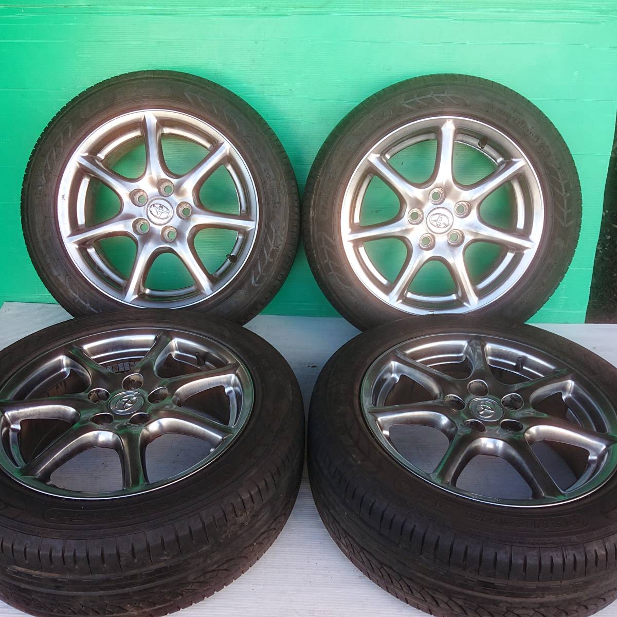 トヨタ純正 エスティマ 215/55R17 94V ナンカンAS-1 2017年4本セット 17×7.5J 114.3×5穴 ET+50 管理SA-1420