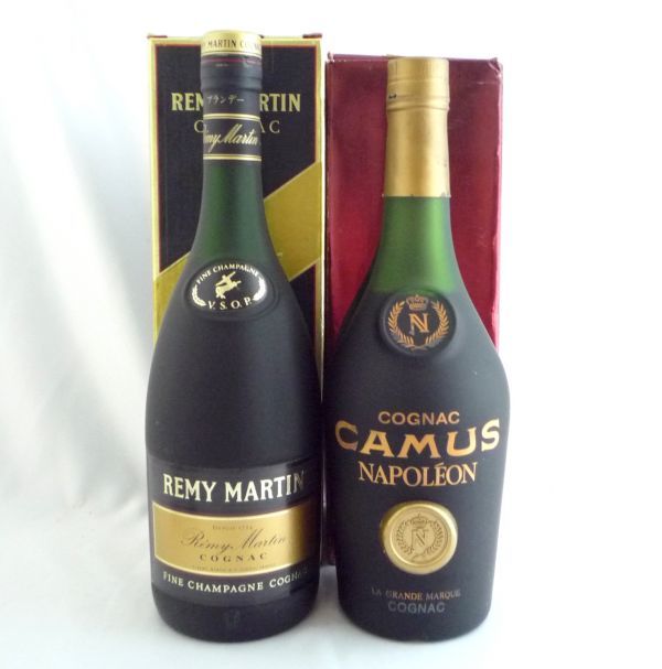 REMY MARTIN & CAMUS NAPOLEON セット 1000円スタート 酒2本セット CAMUS NAPOLEON カミュ ナポレオン/REMY