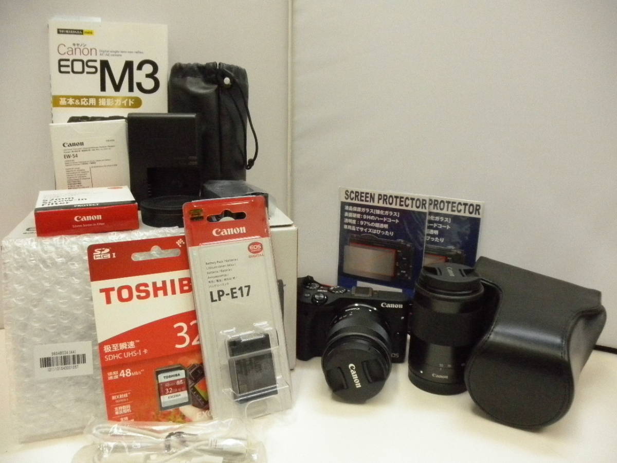 7日以内返品OK Canon EOS M3 EF-M 18-55 IS STM/EF-M