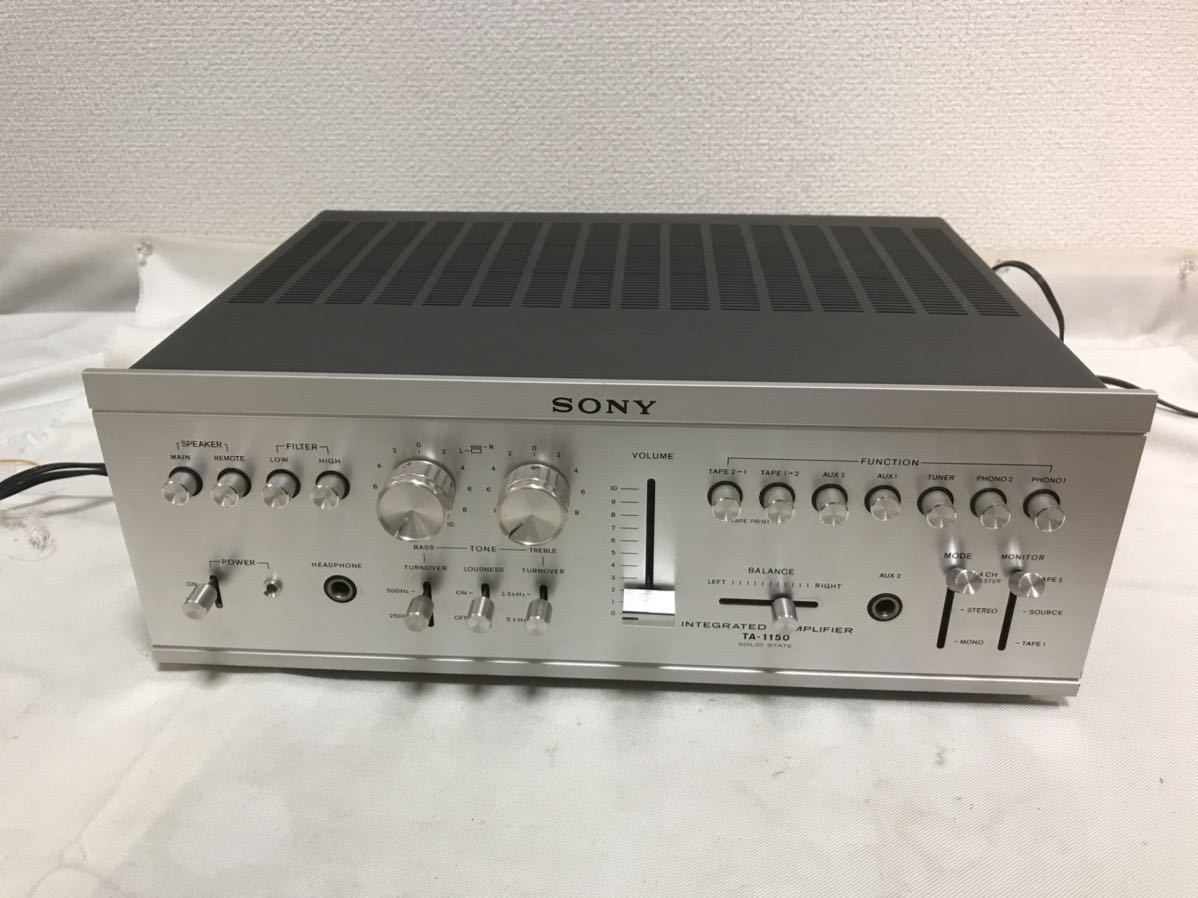 SONY ソニー TA-1150 プリメインアンプ 通電確認 動作未確認 ジャンク
