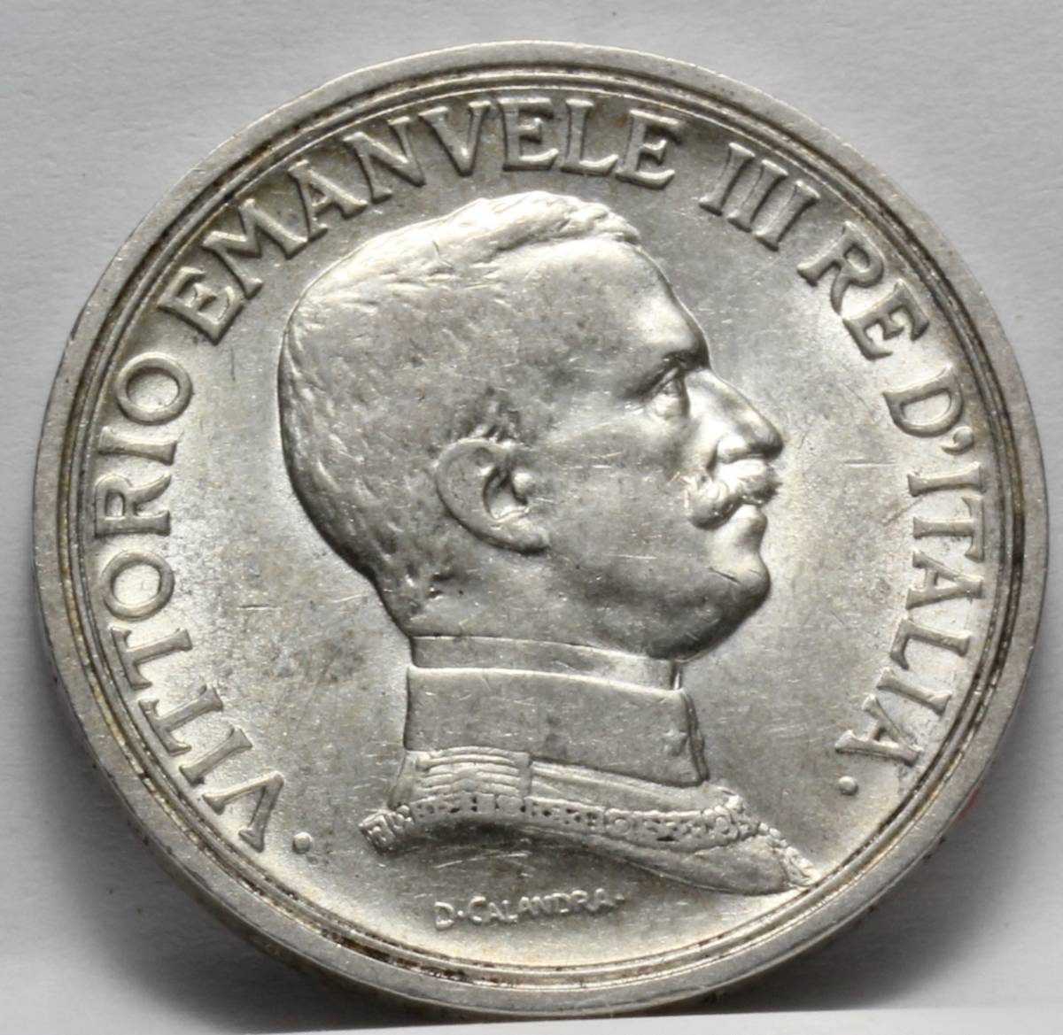 イタリア 1917 2リレ 銀貨 特年！ ビットーリオエマヌエレ3世
