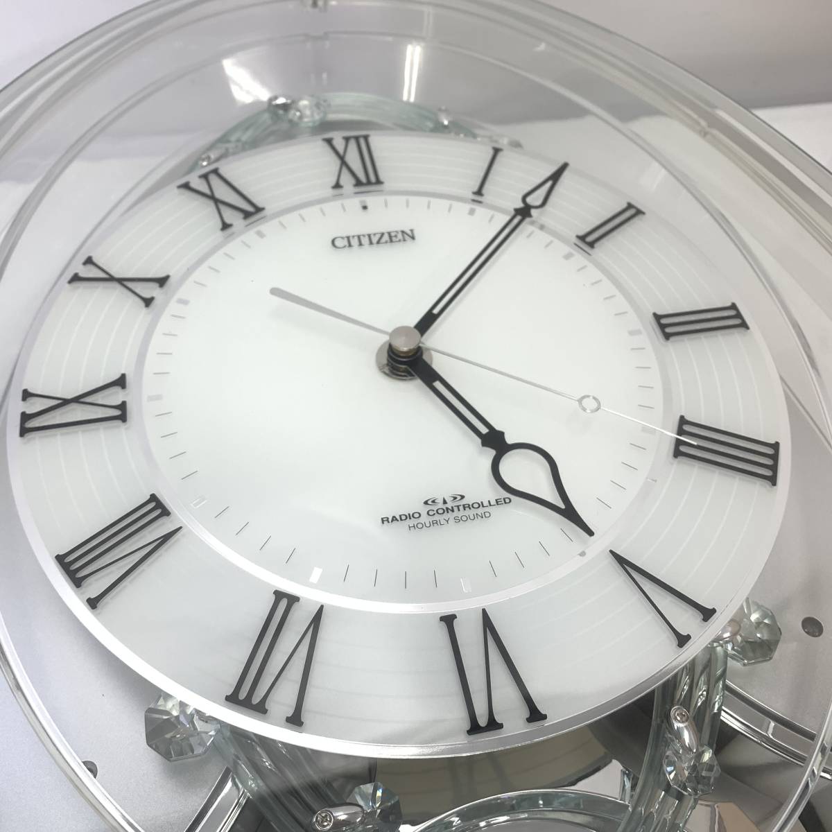 未使用 CITIZEN シチズン パルミューズシーズン M438 電波掛時計