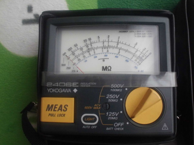  YOKOGAWA 横河 絶縁抵抗計 2406E(電気計測器)｜売買されたオークション情報、yahooの商品情報をアーカイブ公開 - オークファン 電気計測器