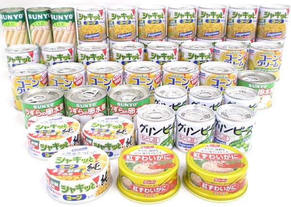 安い，セール 送料200円 税込220円 nh185 缶詰 はごろも シャキッとコーン グリーンピース 等 7種 46缶 シンオク(缶詰、瓶詰)｜売買されたオークション情報、yahooの商品情報をアーカイブ公開 - オークファン 缶詰、瓶詰