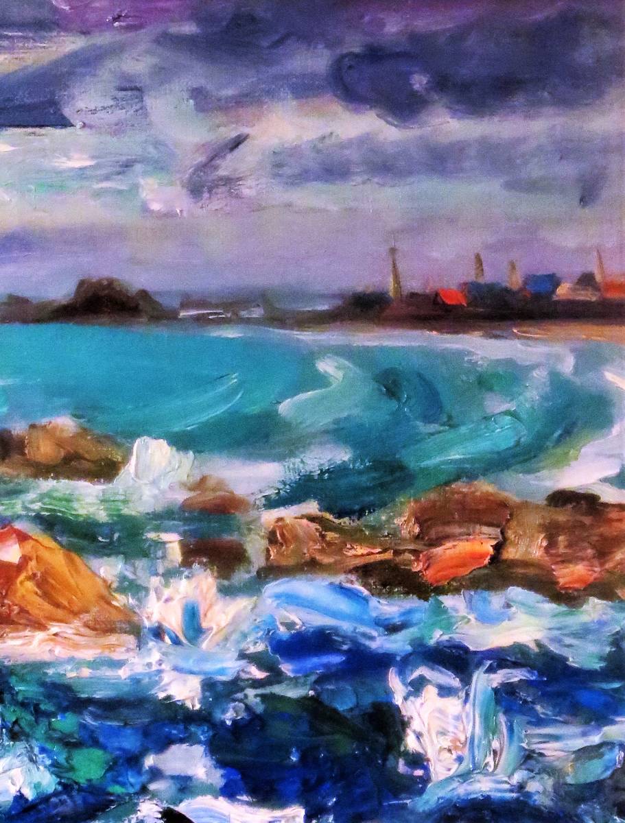 油彩画 楢崎重視 [トレドの風景] サイズ6号 油彩画 楢崎重視 [トレドの