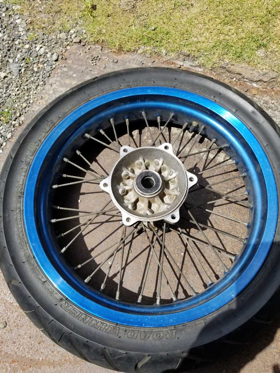 Dトラッカー KDX ホイール KLX カワサキ 前後ホイールセット d
