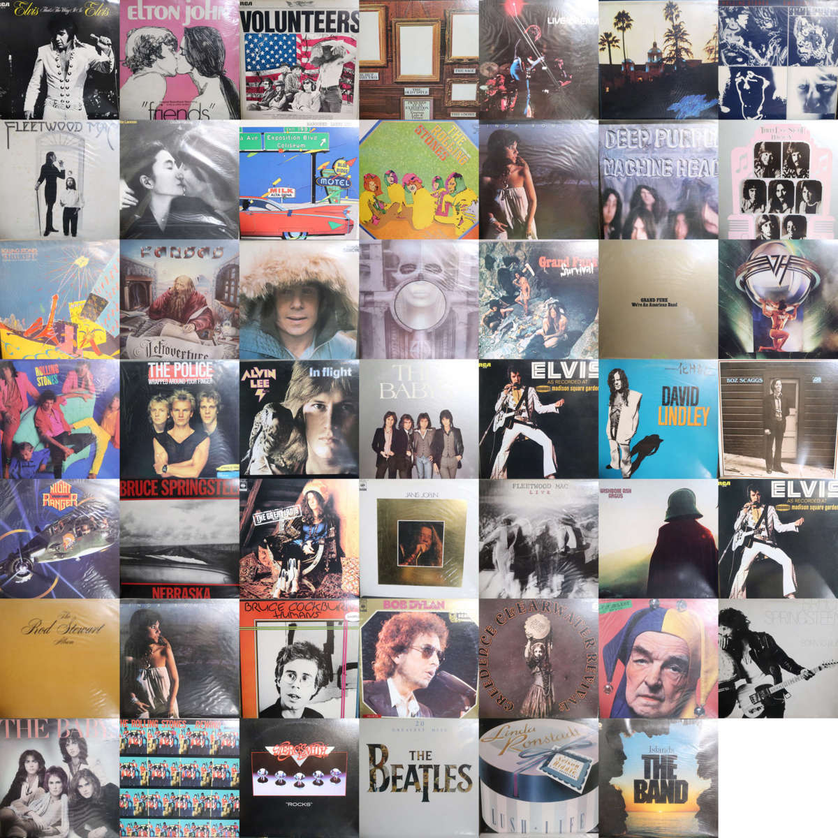 Q05508【ALL国内盤!】ALL JAPANESE PRESS ROCK & POPS 洋楽LP80枚以上2箱セット/THE ROLLING STONES，THE BEATLES他⑨