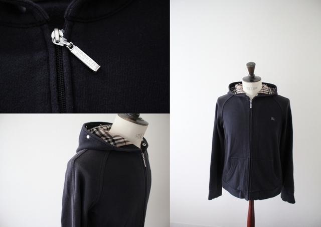BURBERRY BLACK LABEL】バーバリー ブルーレーベル フルジップパーカー
