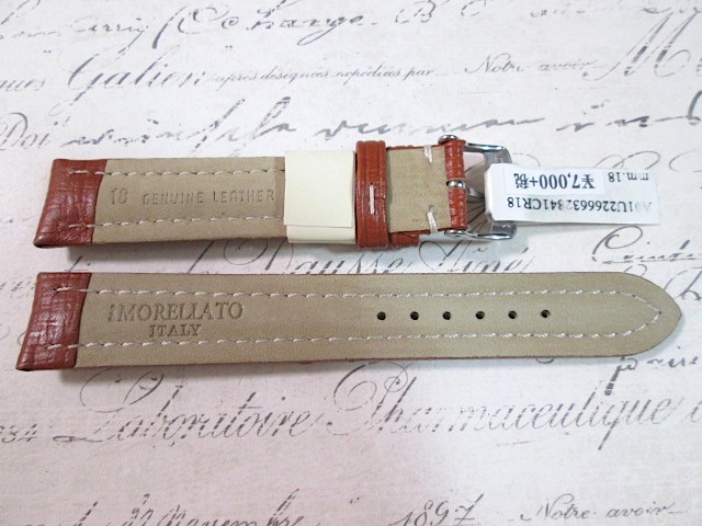 モレラート 18mm Brown カーフ TIPO BREITLING CUOIO