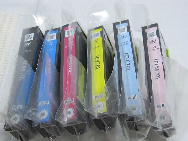 新作登場，SALE 純正品 EPSON IC6CL70L 6色セット 大容量品 A(エプソン)｜売買されたオークション情報、yahooの商品情報をアーカイブ公開 - オークファン エプソン