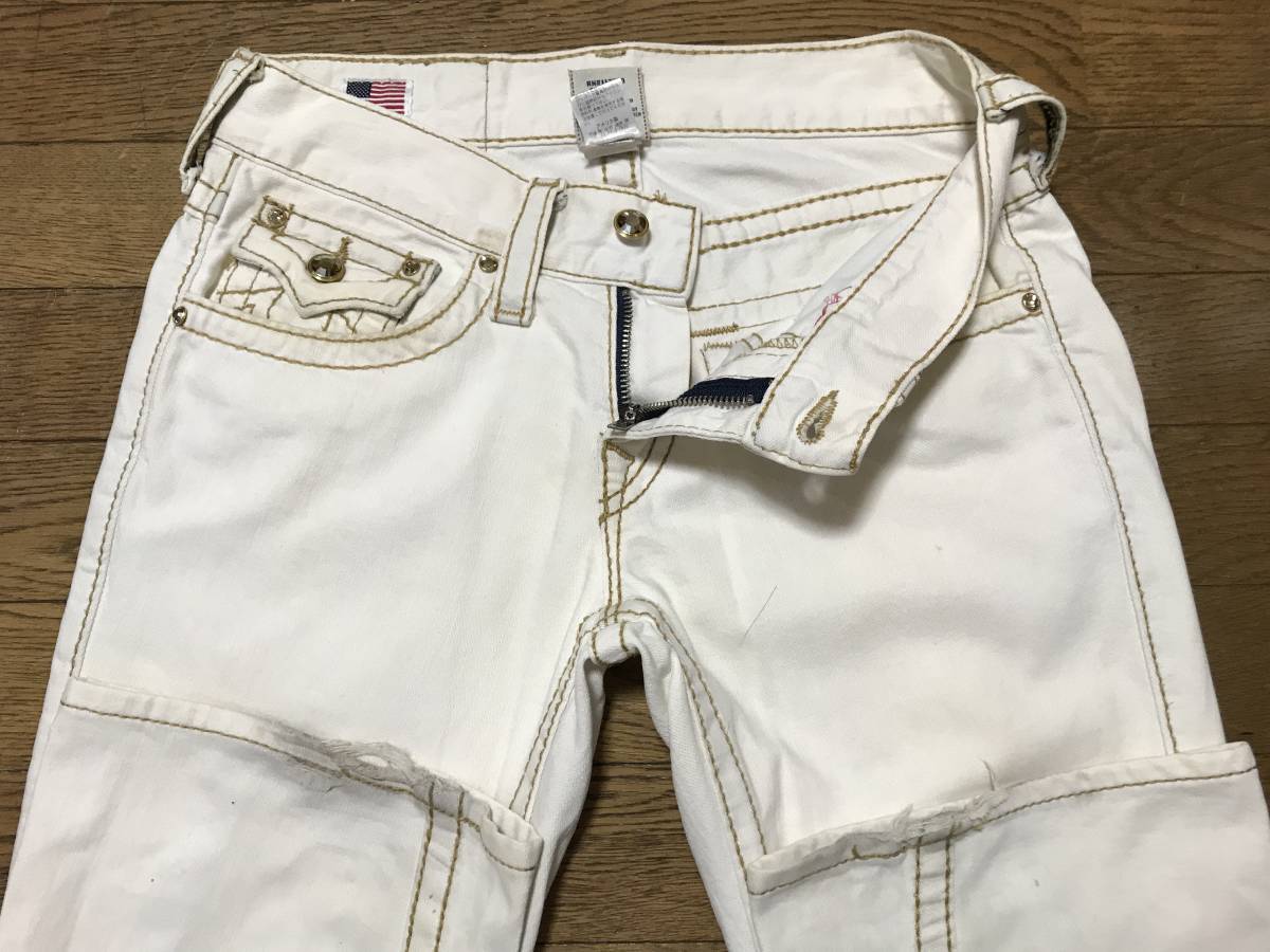 TRUE RELIGION トゥルーレリジョン JOEY BIGT スワロフスキーボタン 