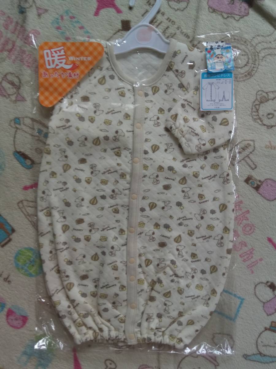 スヌーピー ベビー 長袖コンビドレス 50 60cm Snoopy カバーオール 60 64cm 以下 売買されたオークション情報 Yahooの商品情報をアーカイブ公開 オークファン Aucfan Com