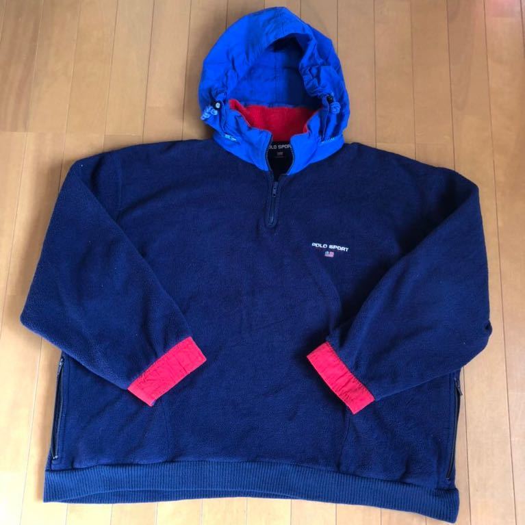 超激得，セール 90s Polo Ralph Lauren ポロスポーツ ハーフジップフリース Lサイズ(ジャンパー、ブルゾン)｜売買されたオークション情報、yahooの商品情報をアーカイブ公開 - オークファン 男性用