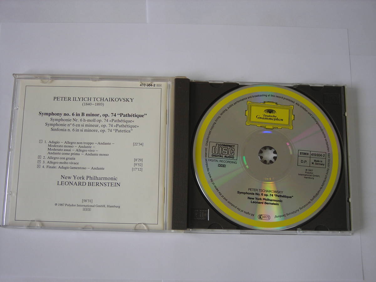 輸入盤ＣＤ　チャイコフスキー　交響曲第６番「悲愴」　バーンスタイン_3