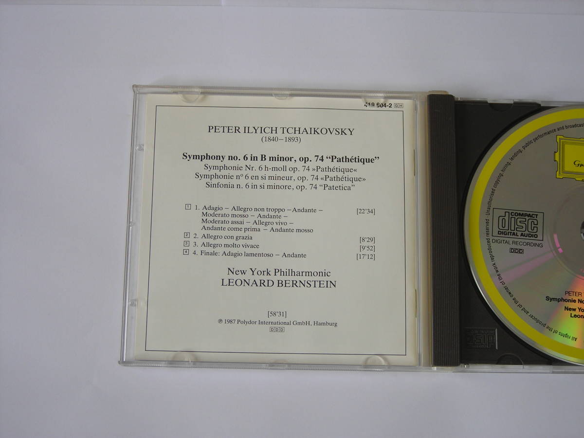 輸入盤ＣＤ　チャイコフスキー　交響曲第６番「悲愴」　バーンスタイン_5