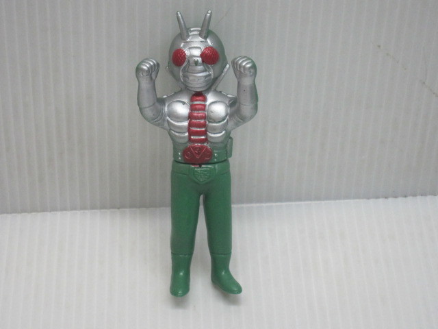 当時物 仮面ライダーV3 ソフビ 仮面ライダー 旧バンダイ -仮面ライダー