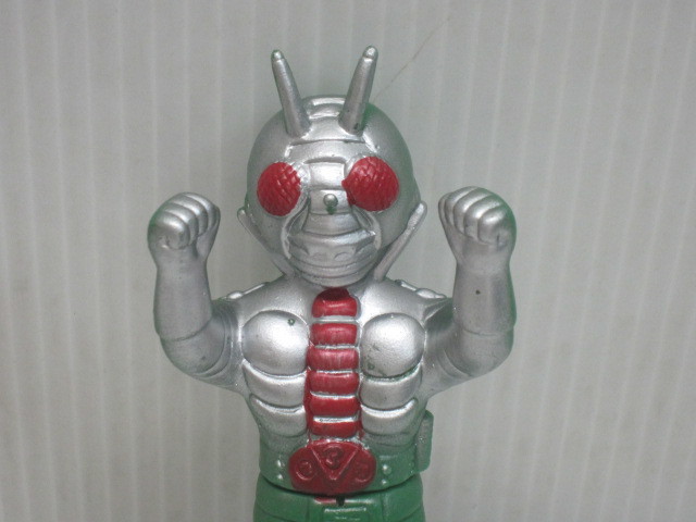 当時物 仮面ライダーV3 ソフビ 仮面ライダー 旧バンダイ -仮面ライダー