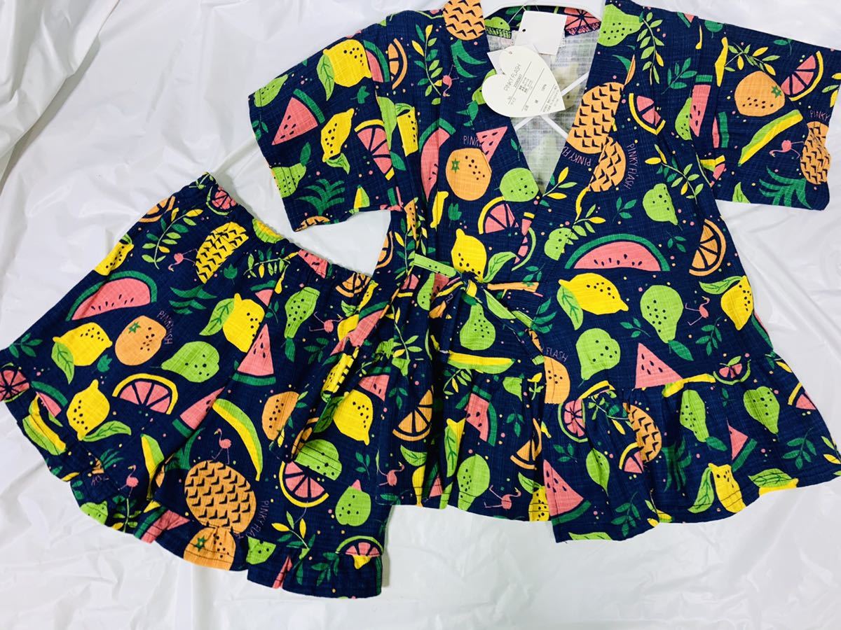 3f4407 半額以下 激安 こども服 甚平 浴衣 女の子フリル Size110 1点 Pinky Flash 110 105 114cm 売買されたオークション情報 Yahooの商品情報をアーカイブ公開 オークファン Aucfan Com