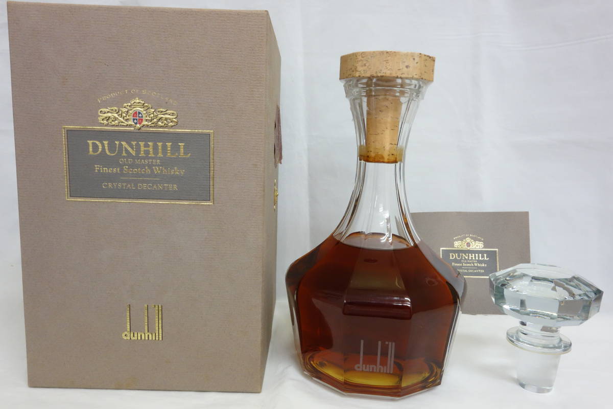 新品，大人気 大黒屋 未開栓 古酒 DUNHILL ダンヒル デキャンタ クリスタルボトル スコッチ ウイスキー 750ｍｌ 43％ 箱有(スコッチ)｜売買されたオークション情報、yahooの商品情報をアーカイブ公開 - オーク スコッチ