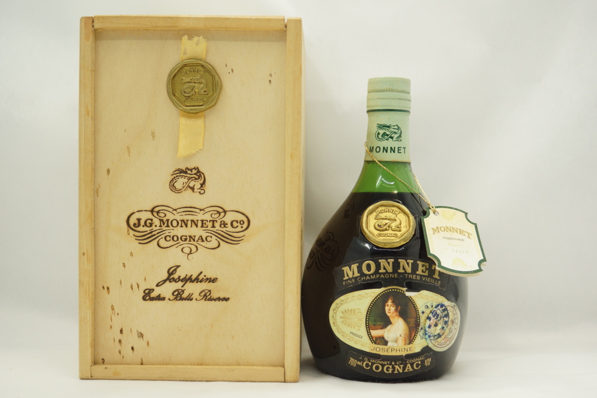 未開栓 ブランデー J.G.MONNET モネ ジョセフィーヌ 700ml/40％ COGNAC コニャック 木箱付 k_z ジョセフィーヌ モネ MONNET EDK6k [古酒未開栓 J.G