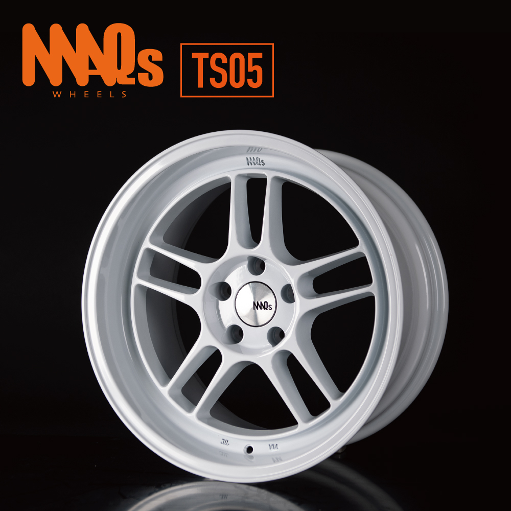 MAQs ホイール　18インチ10.5j 深リム 極太 MAQs Wheels TS05 18×10.5J +15 114.3 5H (W) ホワイト 1