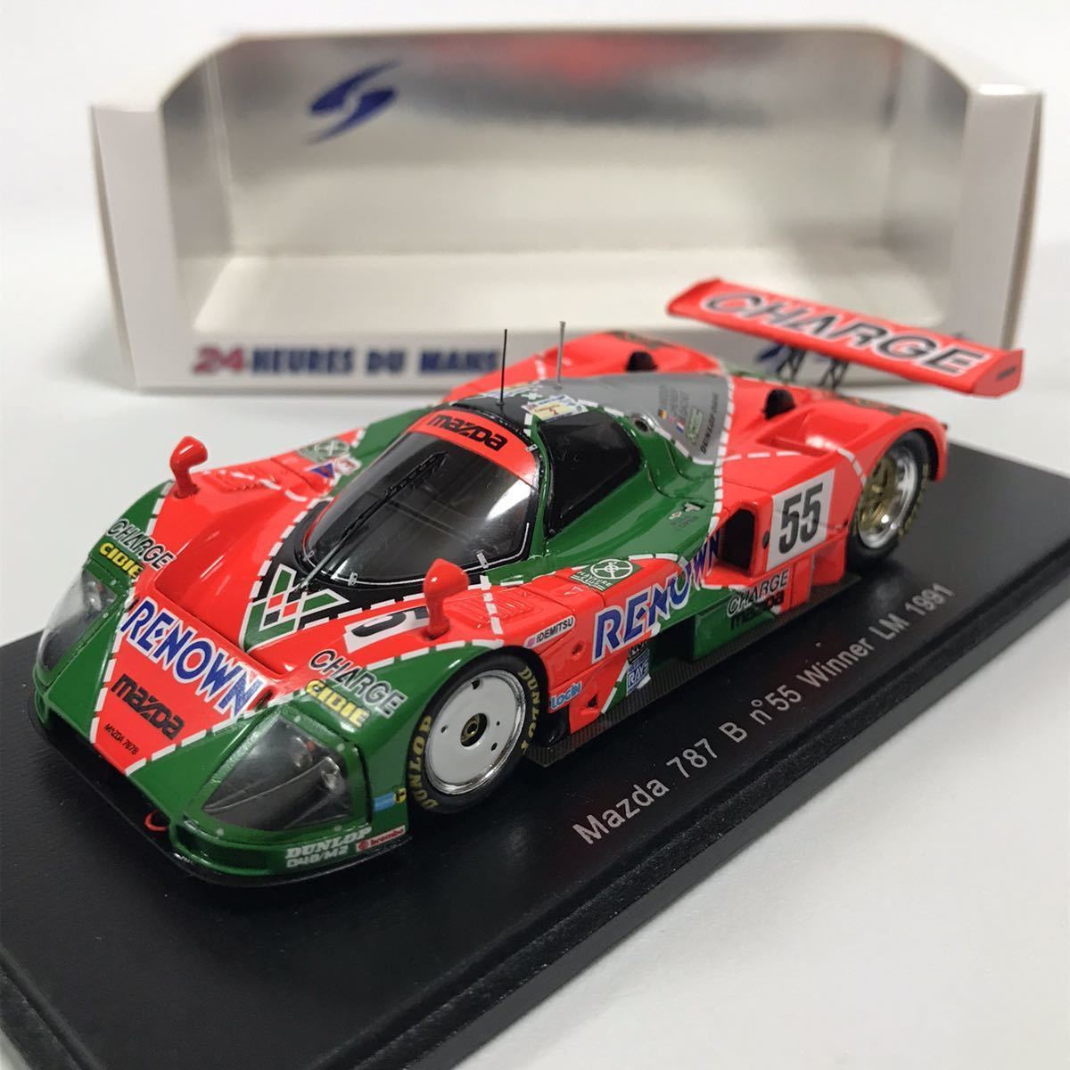 マツダ 787B #55 V.ヴァイドラー/J.ハーバート/B.ガショー 1991 ルマン24時間 優勝 1/43 スパーク SPARK ...