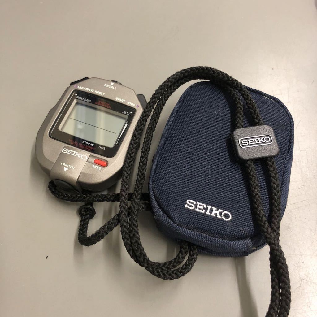 SEIKO ストップウォッチ S143-4A00 電池新品交換済み 陸上 水泳 説明書