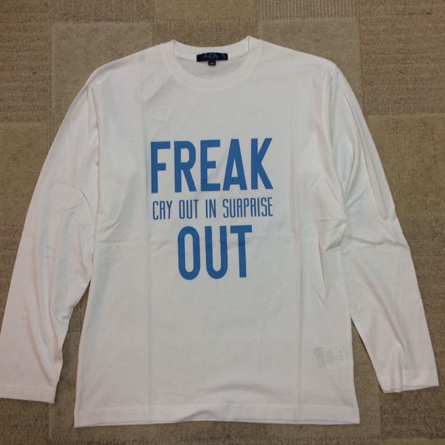 【お得，人気セール】 メンズ長袖Tシャツ FREAK OUT ロゴロンTee ホワイト Mサイズ セール激安 セールオススメ(Mサイズ)｜売買されたオークション情報、yahooの商品情報をアーカイブ公開 - オークファン Mサイズ