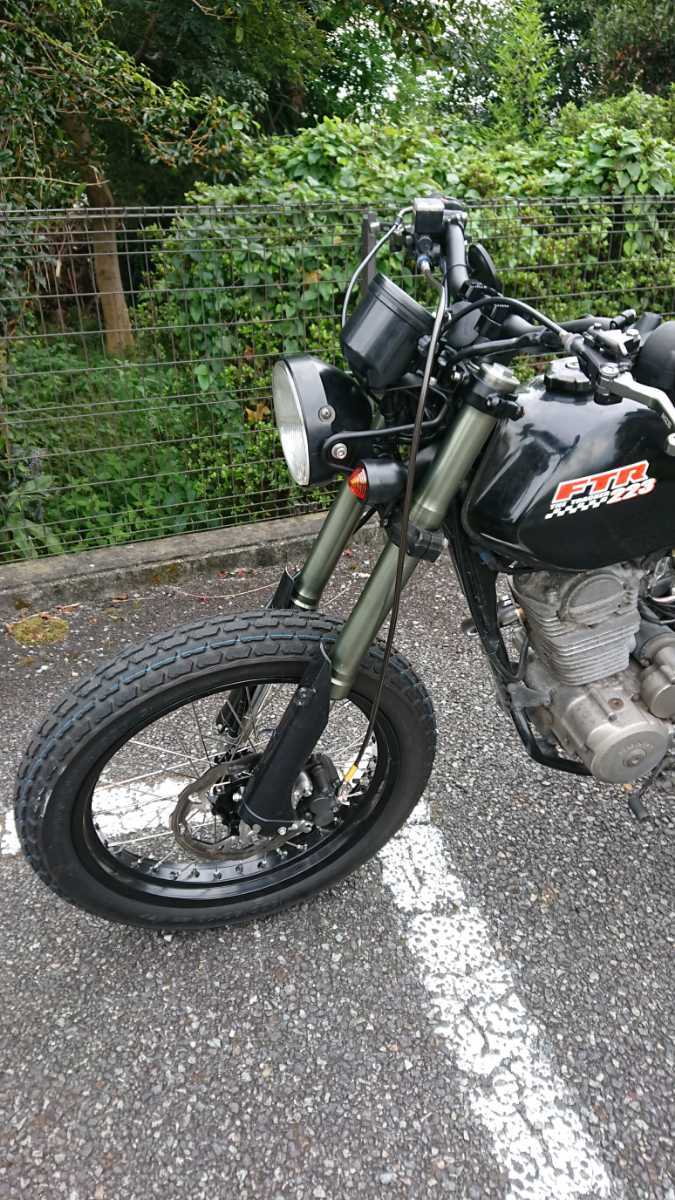 FTR223 流用倒立フロント周り ステム フォーク 19インチホイール FTR223 流用倒立フロント周り ステム フォーク 19インチホイール