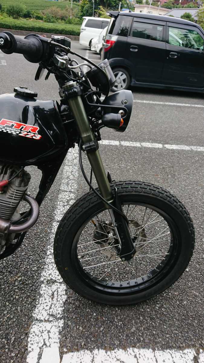 FTR223 流用倒立フロント周り ステム フォーク 19インチホイール