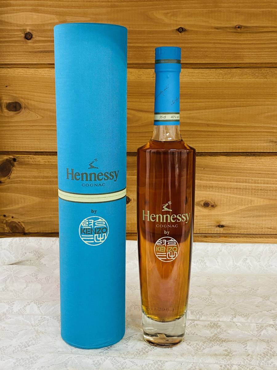 お得，定番人気 0731-6: 同梱不可 1円 古酒/Hennessy KENZO ヘネシー ケンゾー コニャック 青 40度 350ml 約863g ブランデー(ヘネシー)｜売買されたオークション情報、yahooの商品情報をアーカイブ公開 - オークファン コニャック
