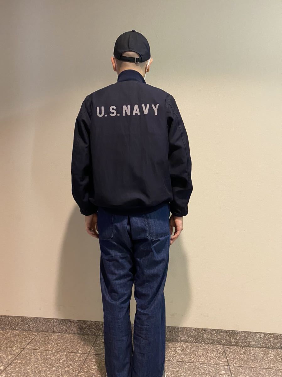 新品 U.S. NAVY デッキジャケット デッキフック 激レア レーヨンx