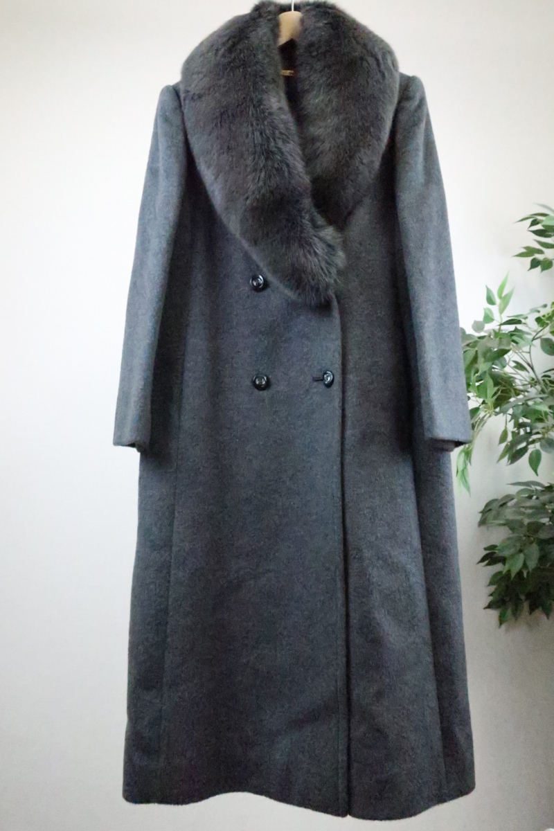【爆買い，人気セール】 hi-style TOKYO STYLE 東京スタイル ウール リアル ファー ショールカラー コート グレー レディース PR2009-846(Mサイズ)｜売買されたオークション情報、yahooの商品情報をアーカイブ公開 - オークフ Mサイズ
