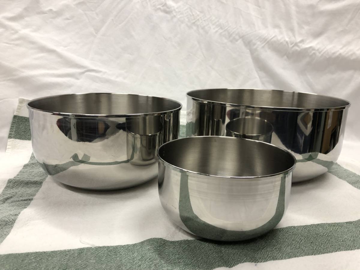 配送料無料 中古 アムウェイ クィーン ミキシングボウル・3個セット