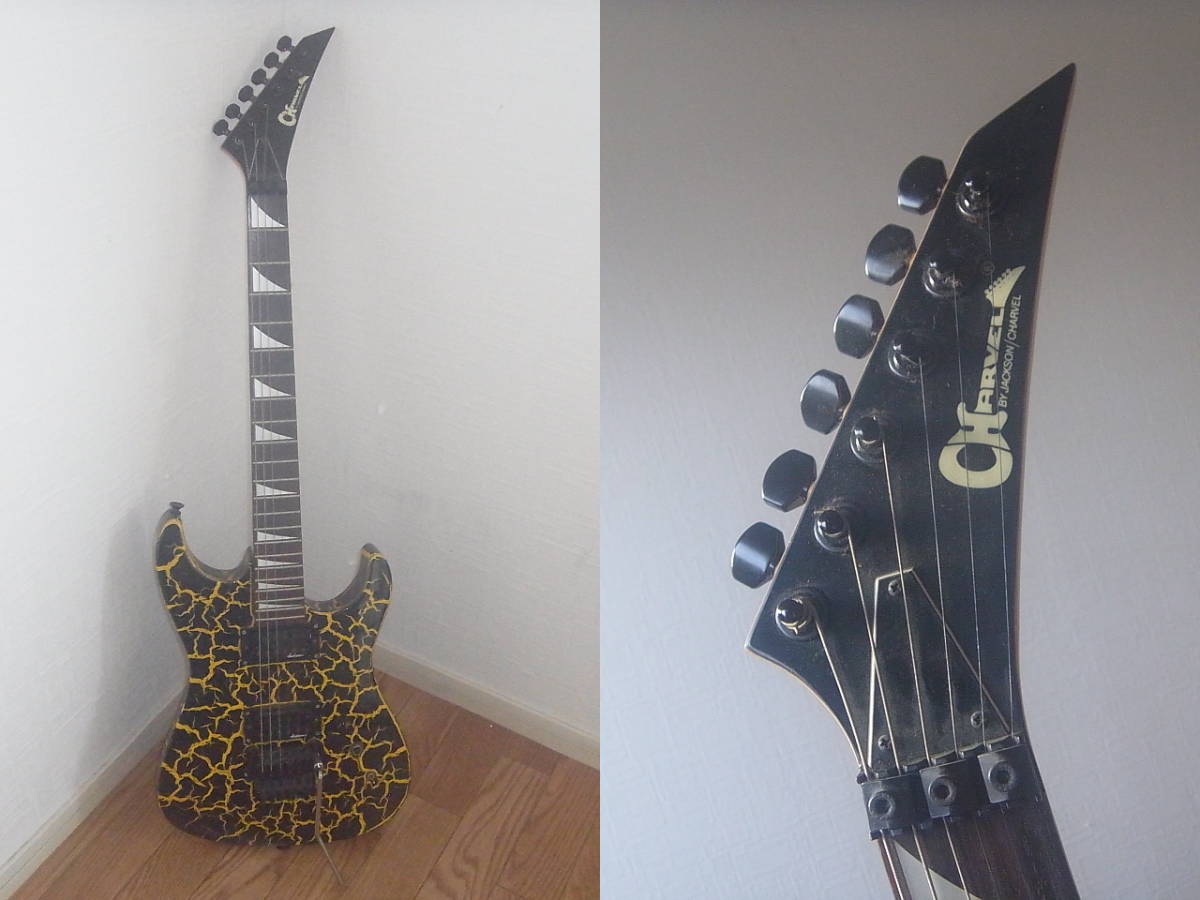 Charvel by Jackson イエロー×ブラック シャーベル エレキギター