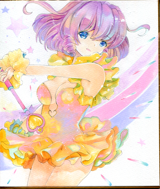 同人手描きイラスト マミ 魔法の天使クリィミーマミ 中色紙 手描きイラスト 売買されたオークション情報 Yahooの商品情報をアーカイブ公開 オークファン Aucfan Com