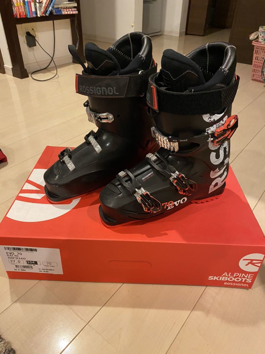 100%新品，人気 ROSSIGNOL ロシニョール EVO70 スキーブーツ 27cm 購入後数回使用(27.0cm)｜売買されたオークション情報、yahooの商品情報をアーカイブ公開 - オークファン 27.0cm