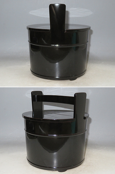 超高品質の販売 ◇ 茶道具 水指 真手桶 【 利休好写 輪島黒真塗 手桶水 超高品質の販売 ◇ 茶道具 水指 真手桶 【 利休好写 輪島黒真塗 手桶水