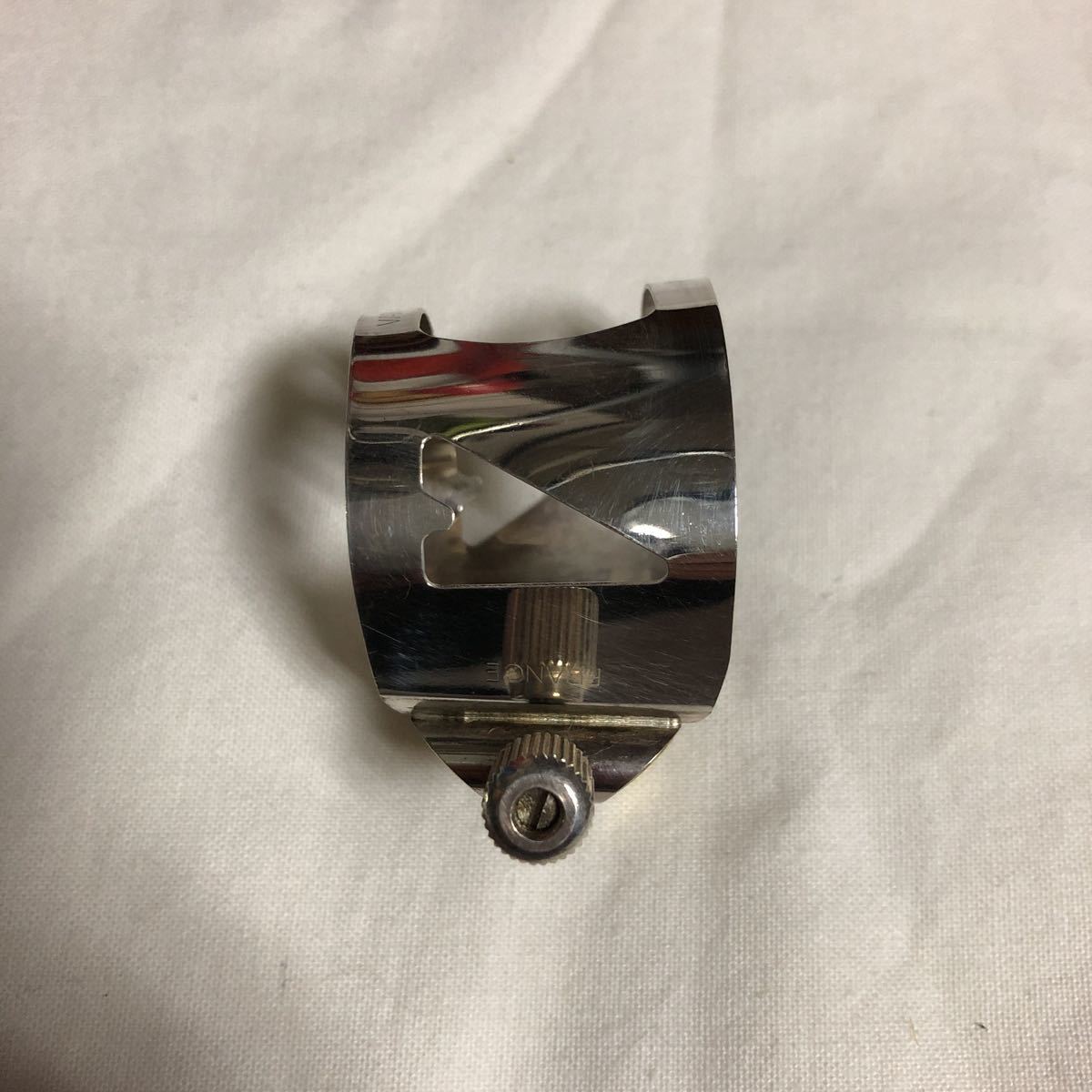 Vandoren バンドレン バスクラリネット リガチャー 銀メッキ_2