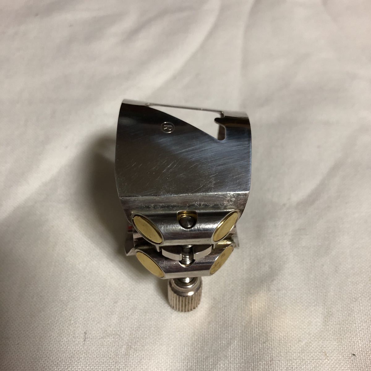 Vandoren バンドレン バスクラリネット リガチャー 銀メッキ_3