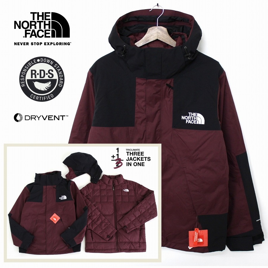 【限定セール，新品】 3way ot3437XXL The North Face メンズXXL トリクライメイト ジャケット マウンテンパーカー&times;ダウンジャケット Dryvent&times;グースDOWN(XLサイズ以上)｜売買されたオークション情報、yahooの商品情報 男性用