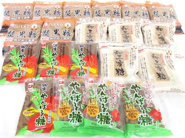送料200円(税込220円)■nh303■◎焚黒糖・和三蜜糖・やんばる糖 4種 20点【シンオク】 | 焚黒糖 商品一覧, 焚黒糖（粉状）500ｇ 焚黒糖（粉状）300ｇ オーガニック市場