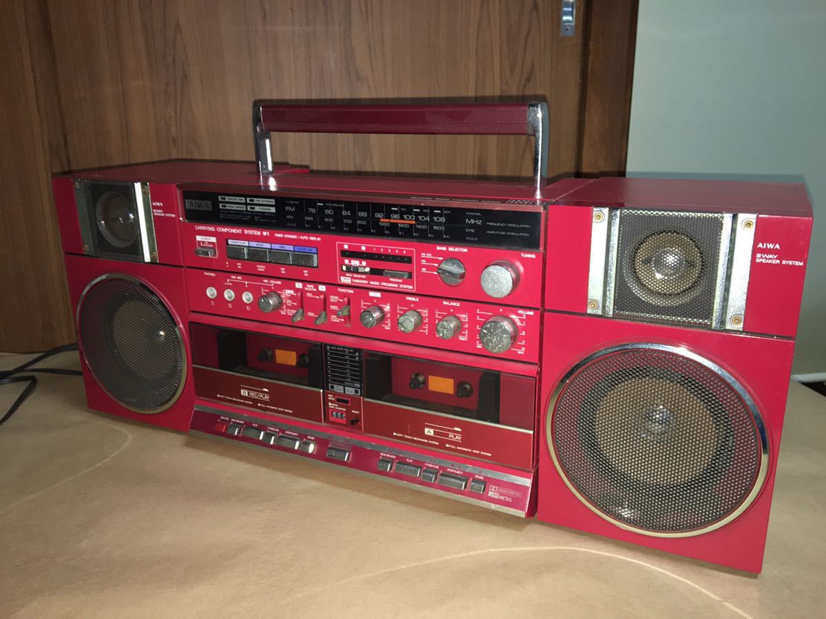 AIWA ラジカセ デュアルカセットデッキ CA-W3 アイワ　レトロ AIWA ラジカセ デュアルカセットデッキ CA-W3 アイワ レトロ AIWA