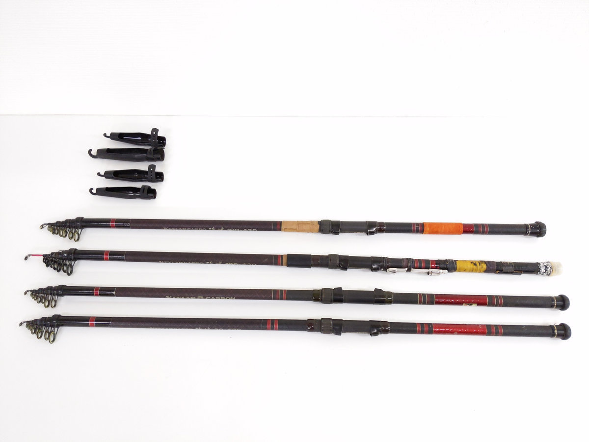  ダイワ ケブラーカーボ 海峡 50号420 30号420 100号420 等 船竿 計4本セット(ダイワ)｜売買されたオークション情報、yahooの商品情報をアーカイブ公開 - オークファン 船竿