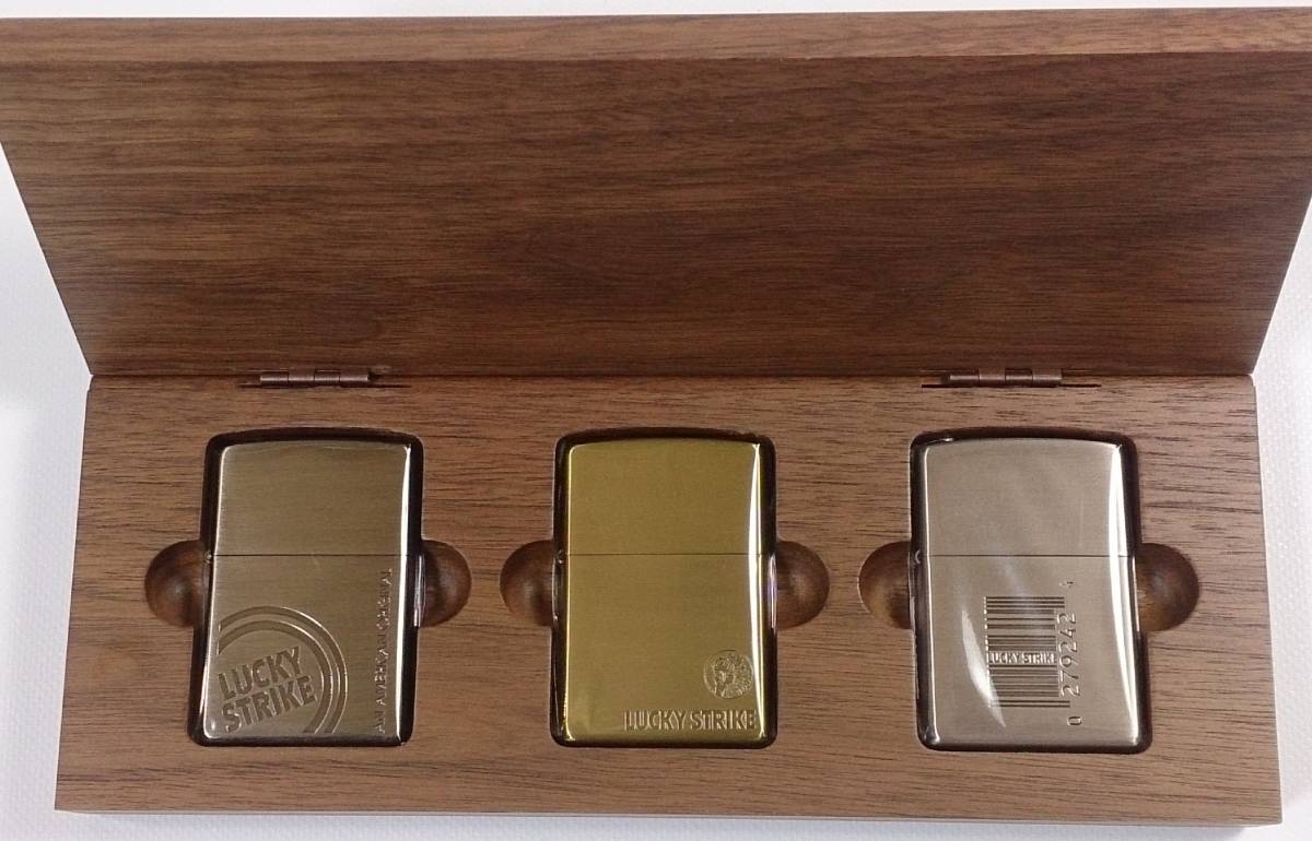 Zippo 2005年製 限定品「LUCKY STRIKE ／ラッキーストライク」3種 未