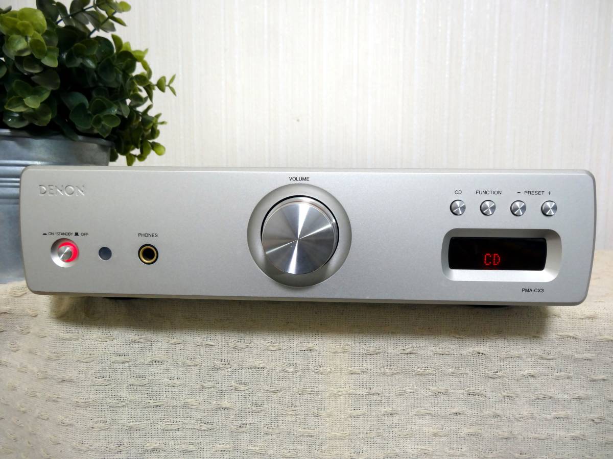動作確認済み】DENON(デノン)プリメインアンプPMA-CX3 リモコン付き