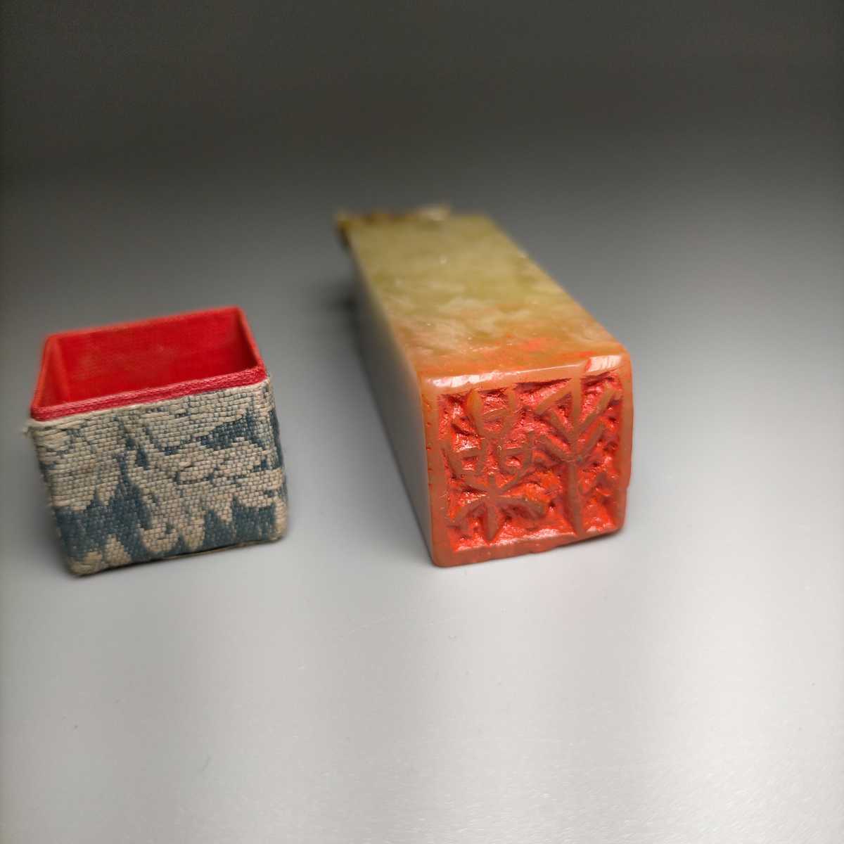 印材 寿山石 中国美術 篆刻 書道具 印章 古美術品 印鑑 書道品 検 鶏