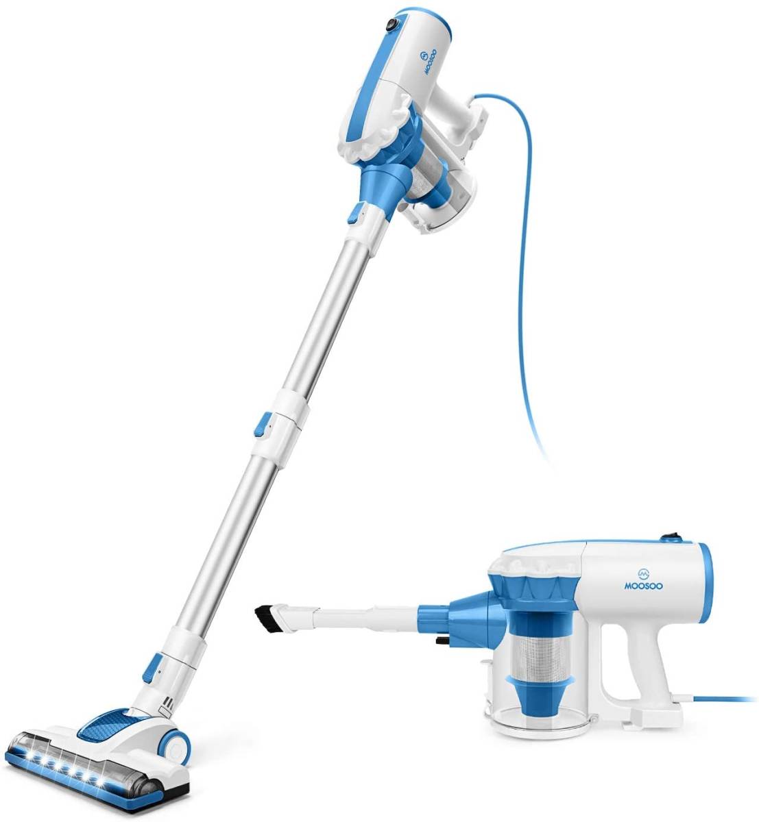 モーソー 掃除機 17000Pa 最強吸引力MooSoo D601超軽量 サイクロン式自 