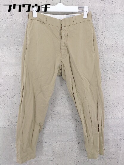 PANTS YAECA CHINO ヤエカ (ヤエカ) CLOTH CREASED YAECA（カラーベージュ）（ズボン・パンツ TAPERED &frasl; &frasl;メンズ チノパンツ ワイドテーパード カーキ by クライミングパンツ